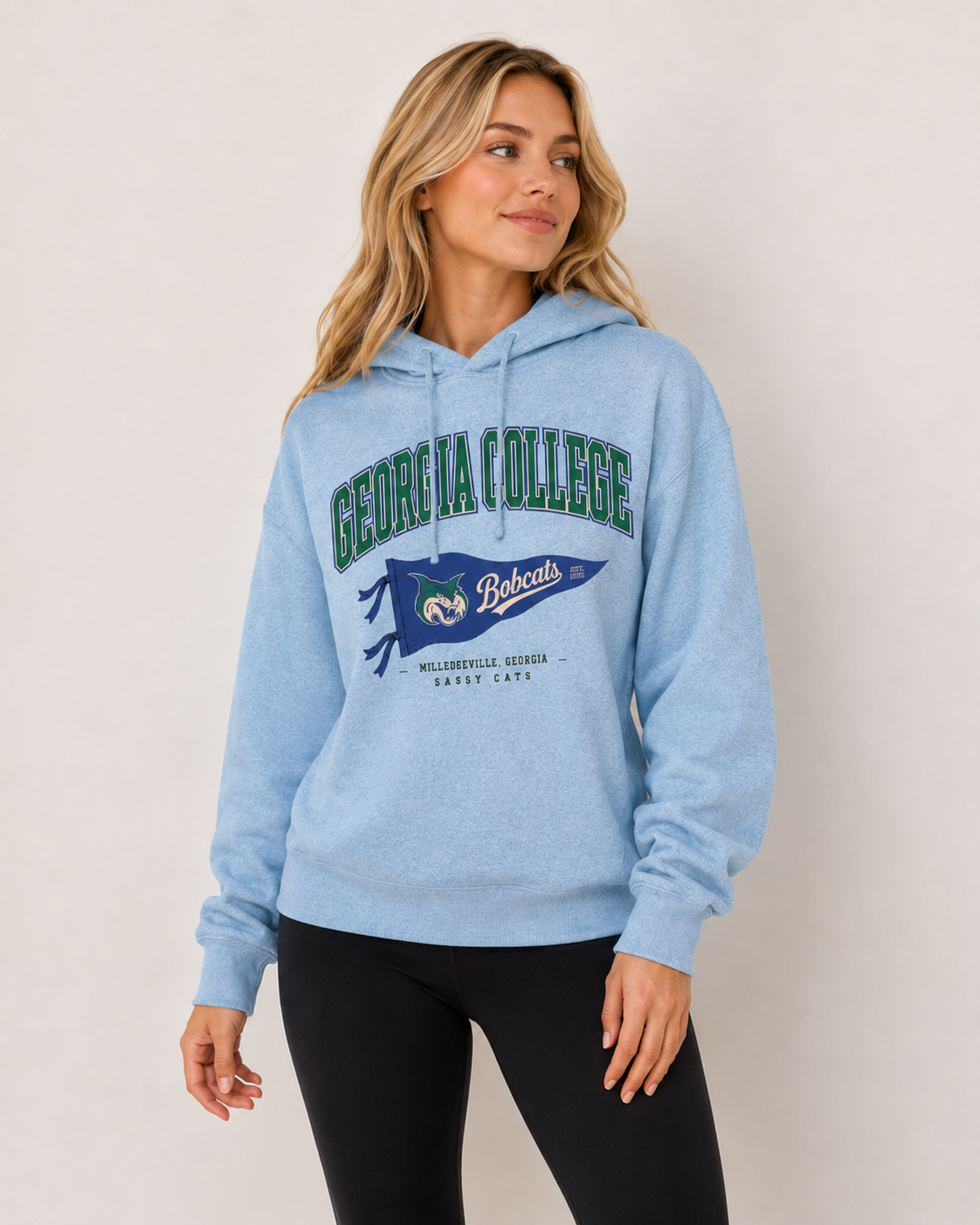 Georgia College & State Womens Hoodie | "Pennant" Hoodie