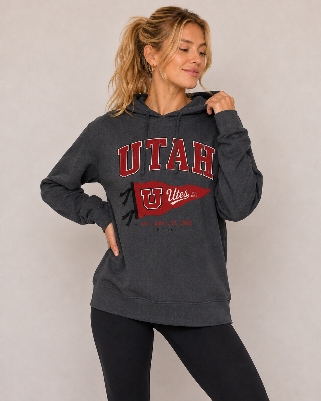 Utah Womens Hoodie | "Pennant" Hoodie