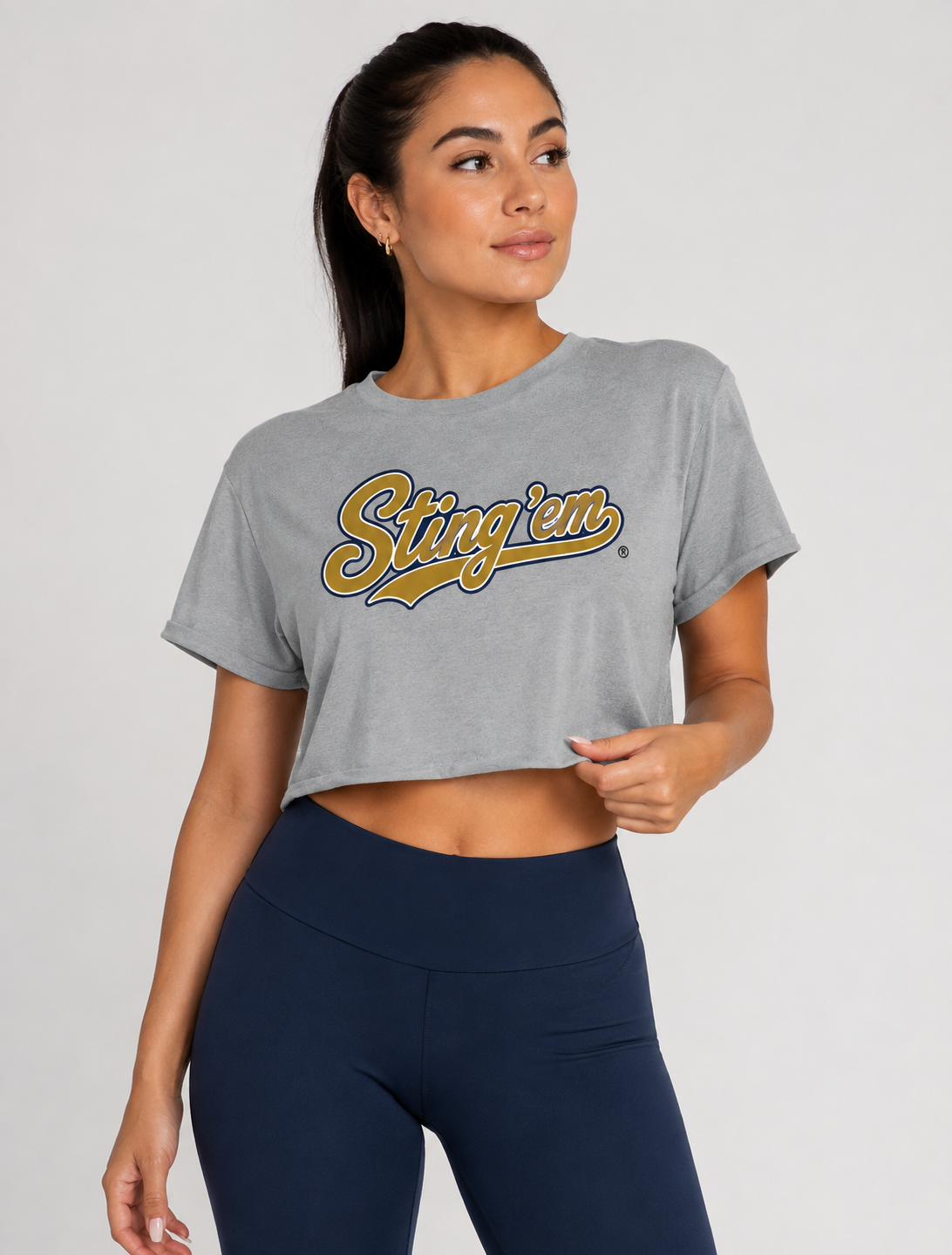 Georgia Tech Womens | "Sting 'Em" Crop Top