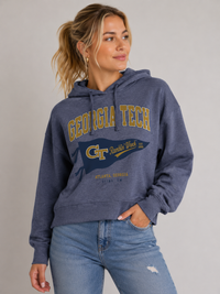 Georgia Tech Womens Hoodie | "Pennant" Hoodie