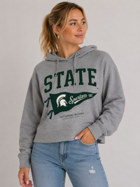 Michigan State Womens Hoodie | "Pennant" Hoodie