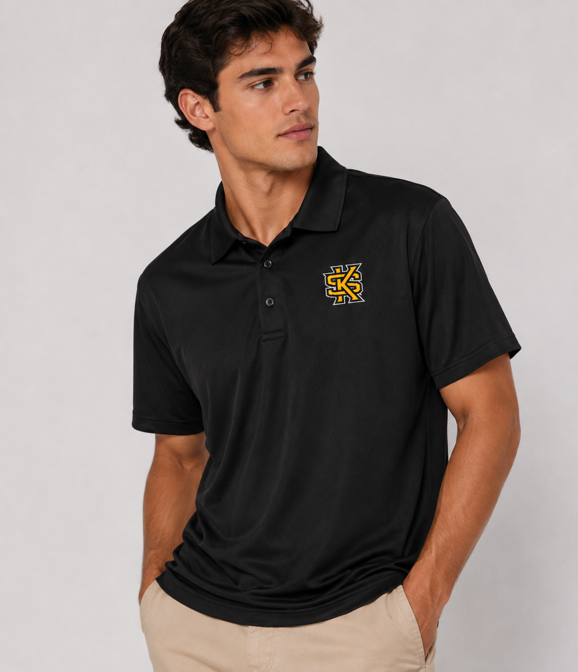 Kennesaw State Men's | "KS" Black Polo