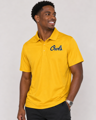 Kennesaw State Men's | "Owls Script" Athletic Gold Polo
