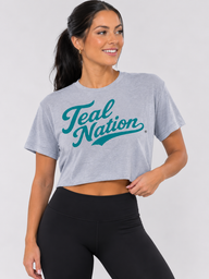 Coastal Carolina Womens | "Teal Nation" Crop Top