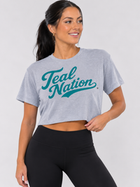Coastal Carolina Womens | "Teal Nation" Crop Top