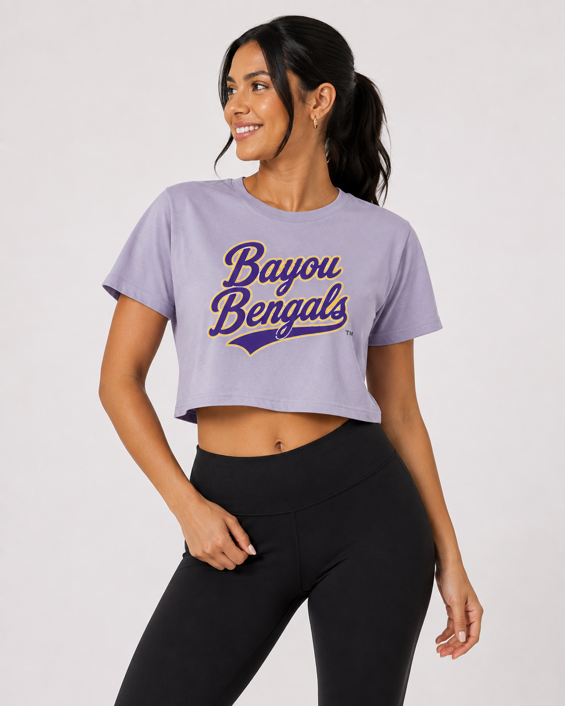 LSU Womens | "Bayou Bengals" Crop Top