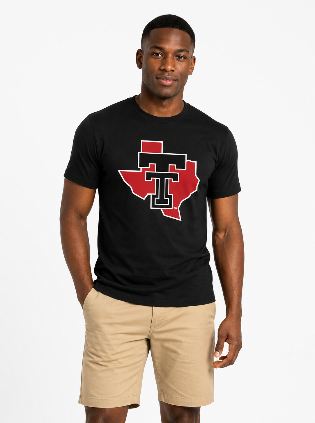 Texas Tech Red Raiders Men's | "Double T State" Black Tee