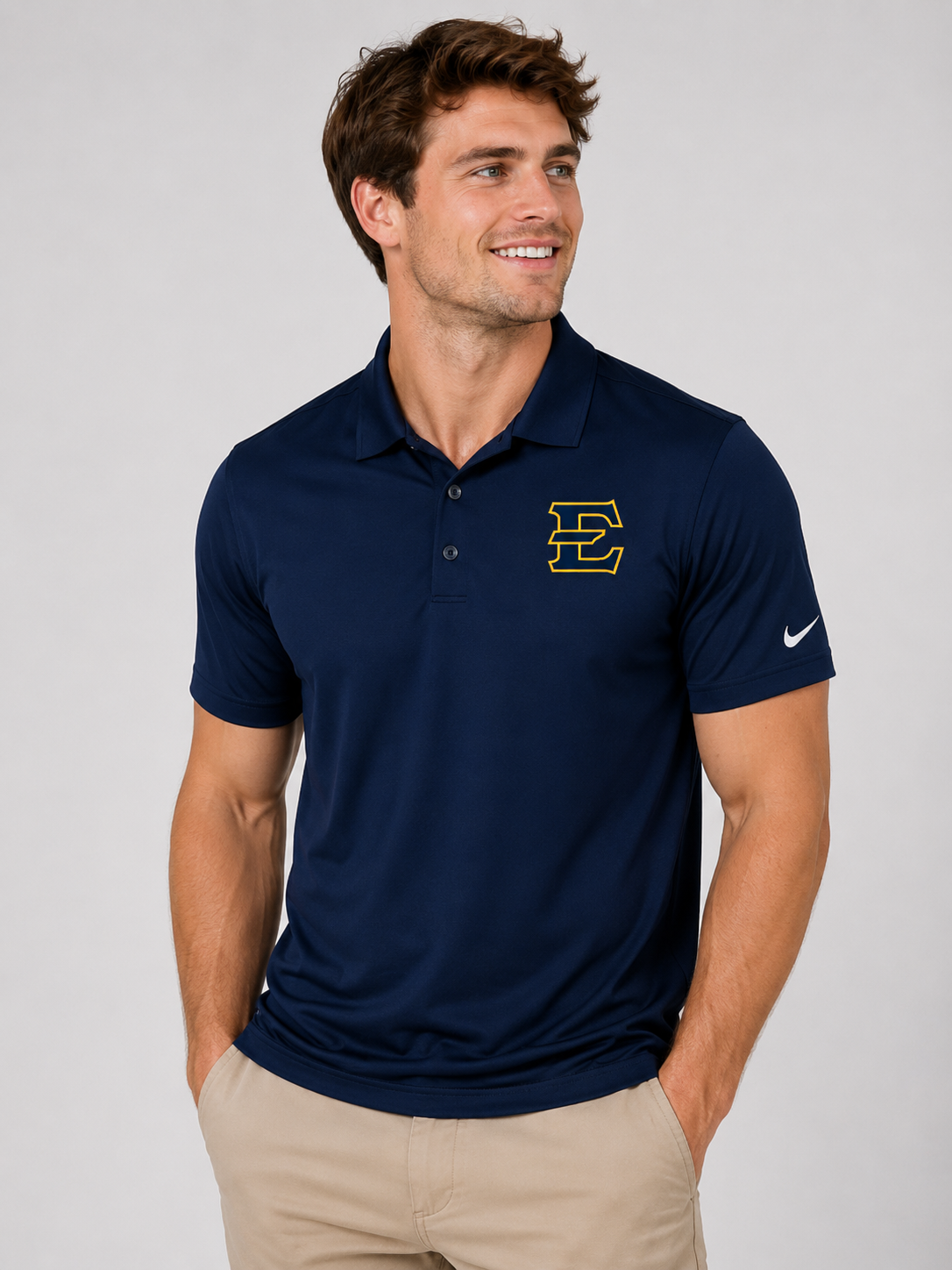 ETSU Men's | "E" Navy Nike Polo