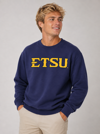 ETSU Unisex | "ETSU" Navy Crew Neck