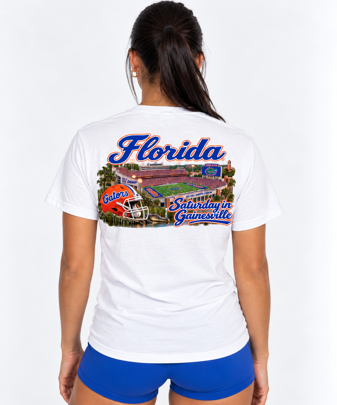 Florida Unisex Tee | "Saturday in Gainesville" White Tee