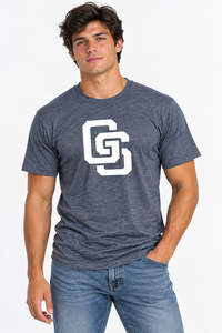 Georgia Southern The Varsity Vault Unisex Tee | "GS Stack" Heather Navy Tee