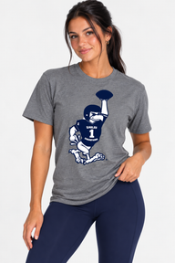 Georgia Southern The Varsity Vault Unisex Tee | "Retro Football Walking Gus" Grey Tee