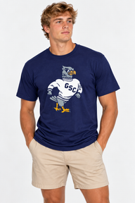 Georgia Southern The Varsity Vault Unisex Tee | "Retro Walking Eagle" Navy Tee