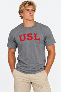 Louisiana Lafayette The Varsity Vault Unisex Tee | "USL" Grey Tee