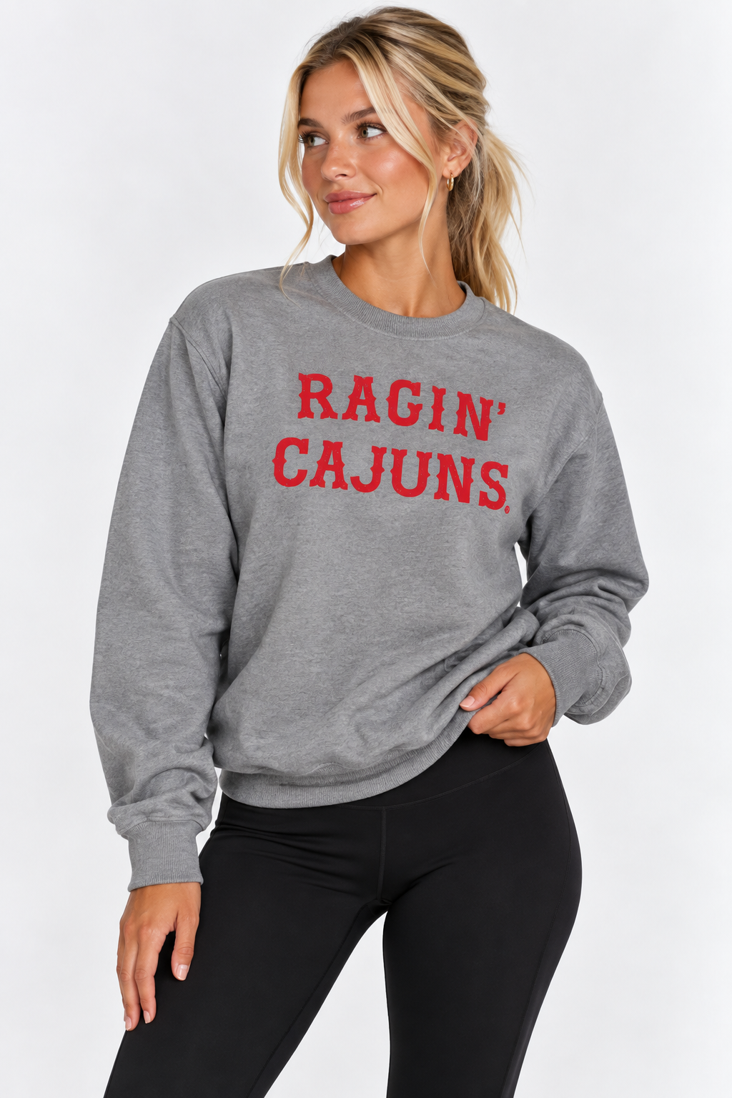 Louisiana Lafayette The Varsity Vault Unisex Crewneck | "Ragin Cajuns" Retro Grey Crewneck