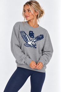 Georgia Southern The Varsity Vault Unisex Crewneck | "GS Flying Eagle" Retro Grey Crewneck