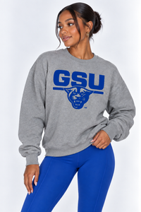Georgia State Unisex Crewneck | "GSU w/ Panther Head" Grey Crewneck