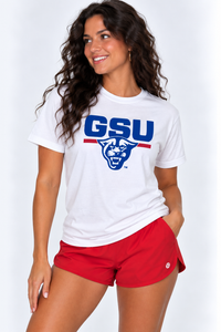 Georgia State Unisex Tee | "GSU w/ Panther Head" White Tee