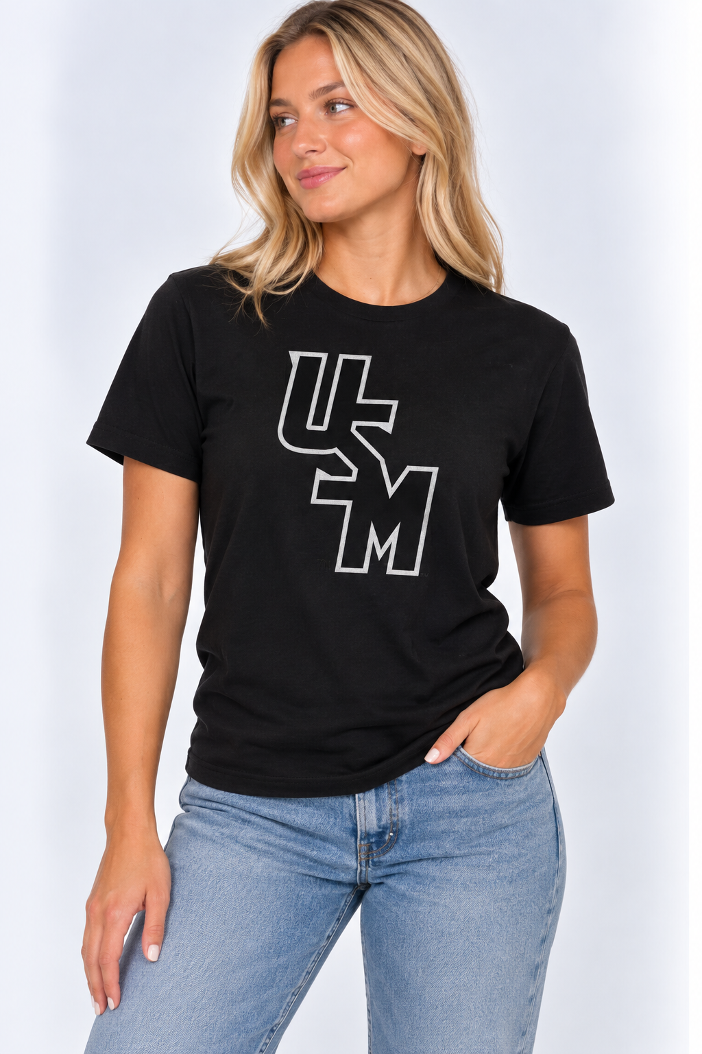 Southern Miss Golden Eagles Unisex | "USM Diagonal" Black Tee
