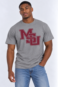 Mississippi State Unisex | "MSU Diagonal" Grey T-shirt