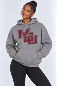 Mississippi State Unisex Hoodie | "MSU Diagonal" Grey Hoodie