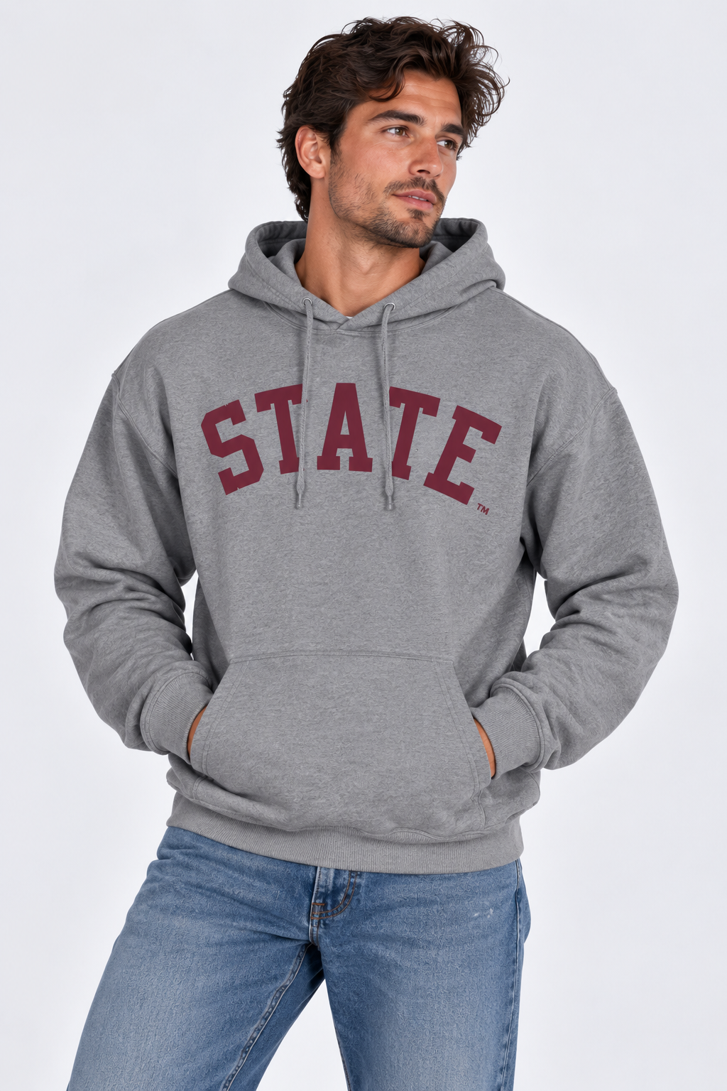 Mississippi State Unisex Hoodie | "STATE" Grey Hoodie