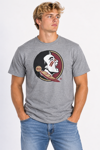 Florida State Seminoles Unisex | Grey "Seminole Head" Tee