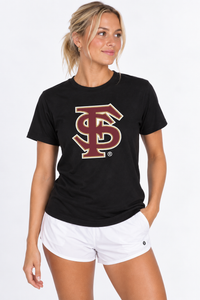 Florida State Seminoles Unisex | Black "FS Stack" Tee