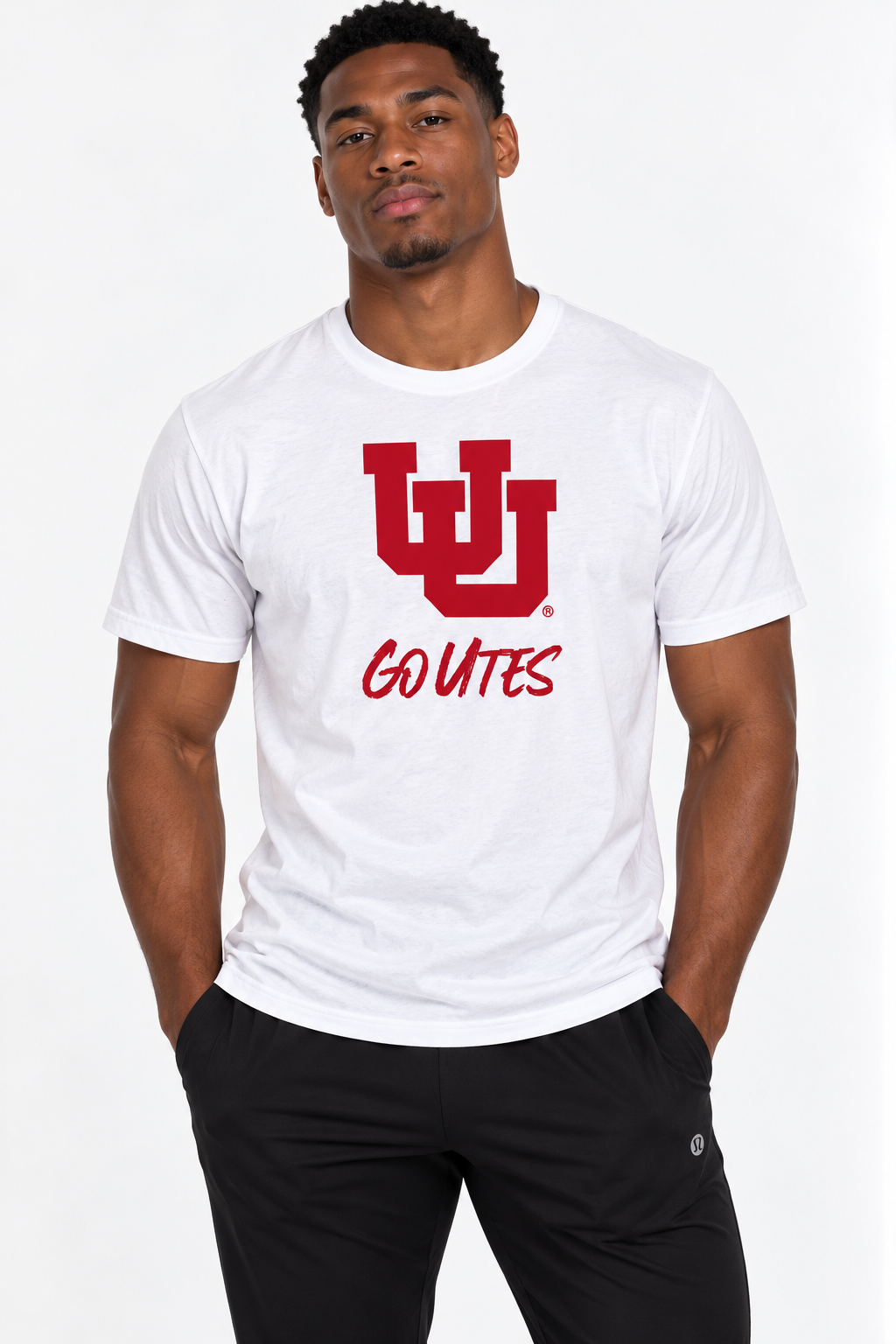 Utah Utes Unisex | White "Go Utes" Tee