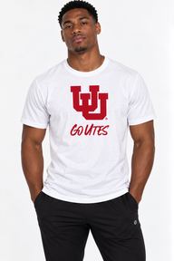 Utah Utes Unisex | White "Go Utes" Tee