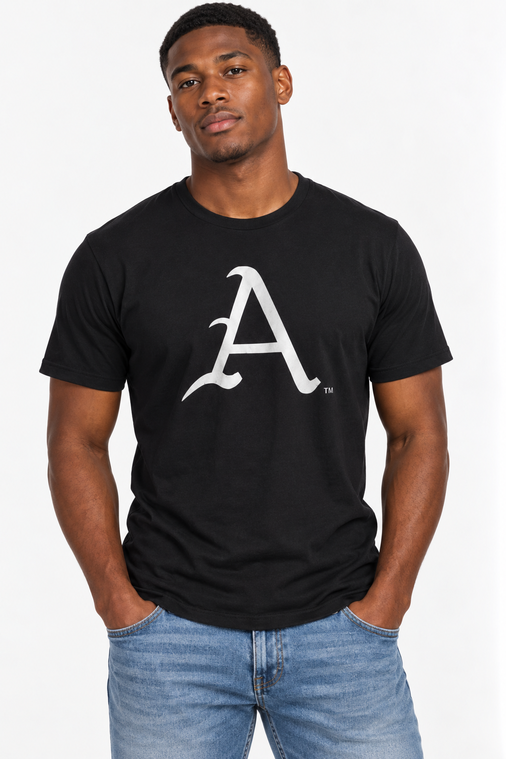 Arkansas Razorbacks Unisex | "Script A Black" Tee