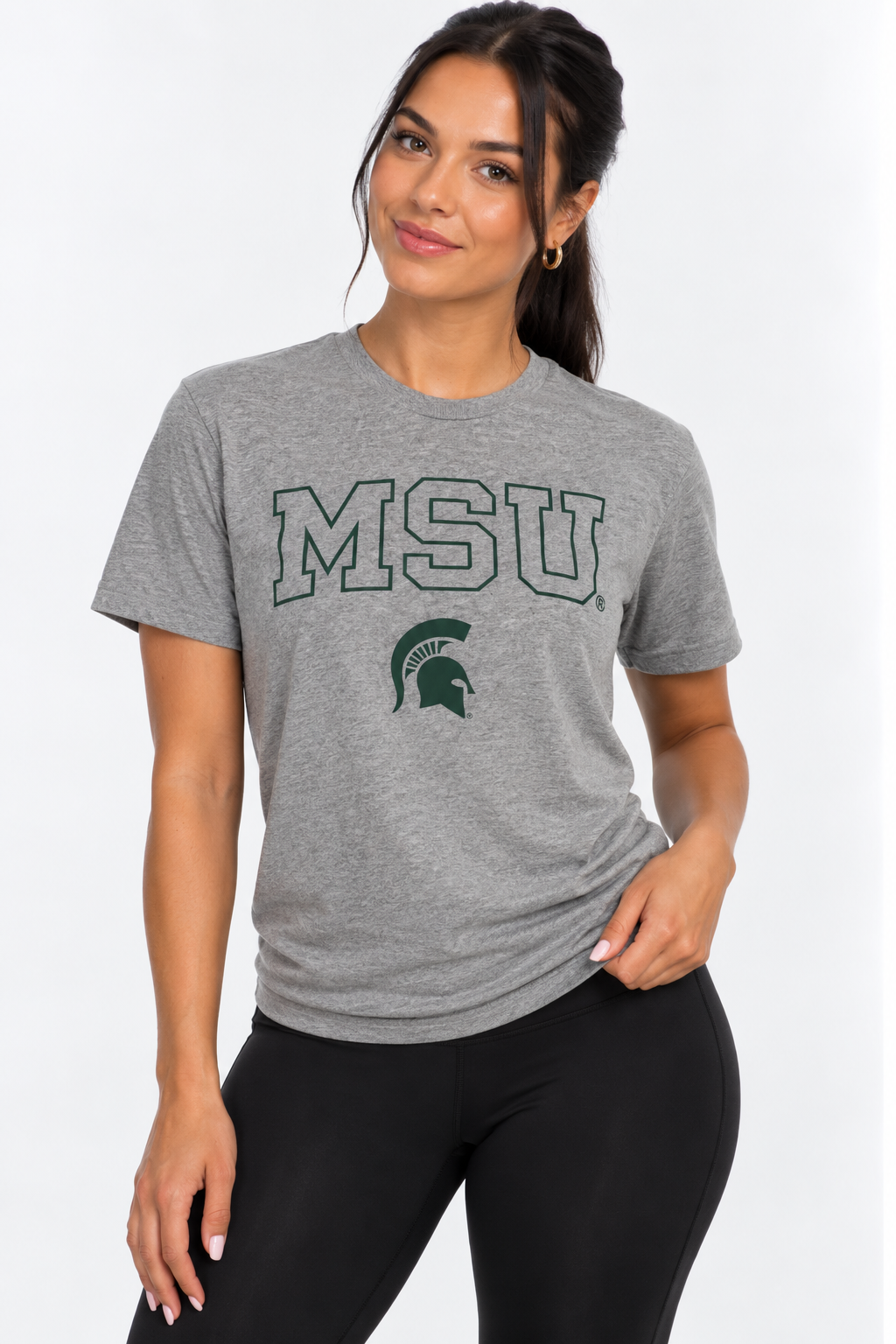Michigan State Spartans Unisex | "MSU Spartan" Grey Tee
