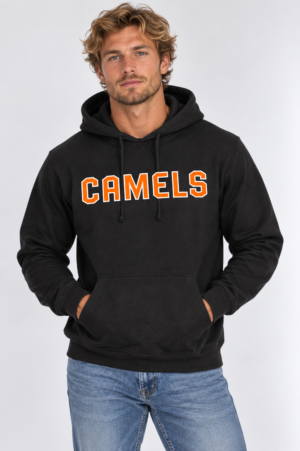 Campbell Unisex Hoodie | "Camels Block" Black Hoodie