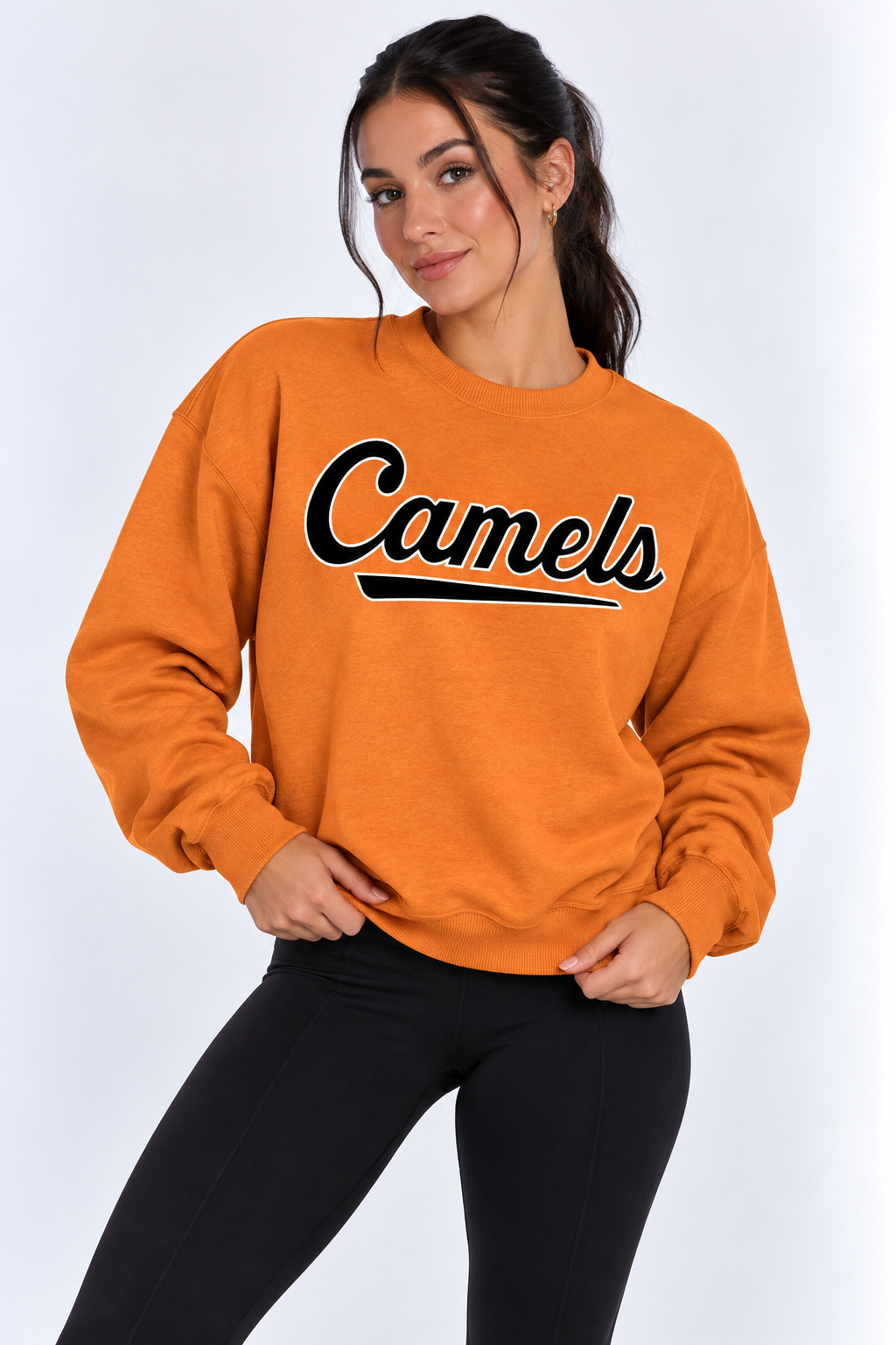 Campbell Unisex Crewneck | "Camels" Orange Crewneck