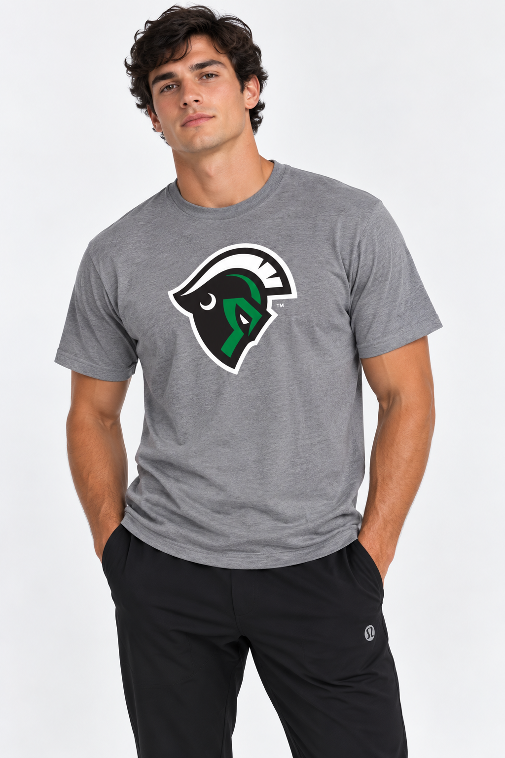 South Carolina Upstate Unisex | "Spartan Head" Grey T-shirt