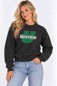 South Carolina Upstate Unisex Crewneck | "U Upstate" Black Crewneck