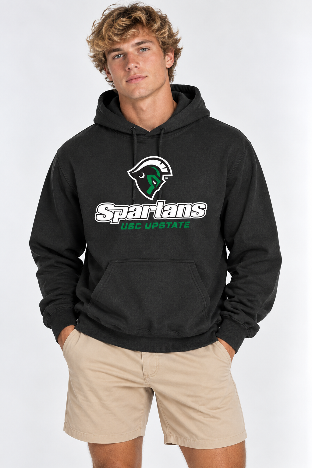South Carolina Upstate Unisex Hoodie | "Spartan Head Spartans" Black Hoodie