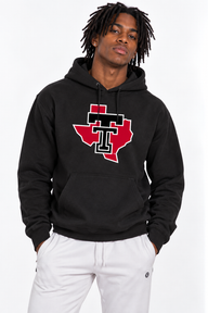 Texas Tech Unisex Hoodie | "Double TT in State" Black Hoodie