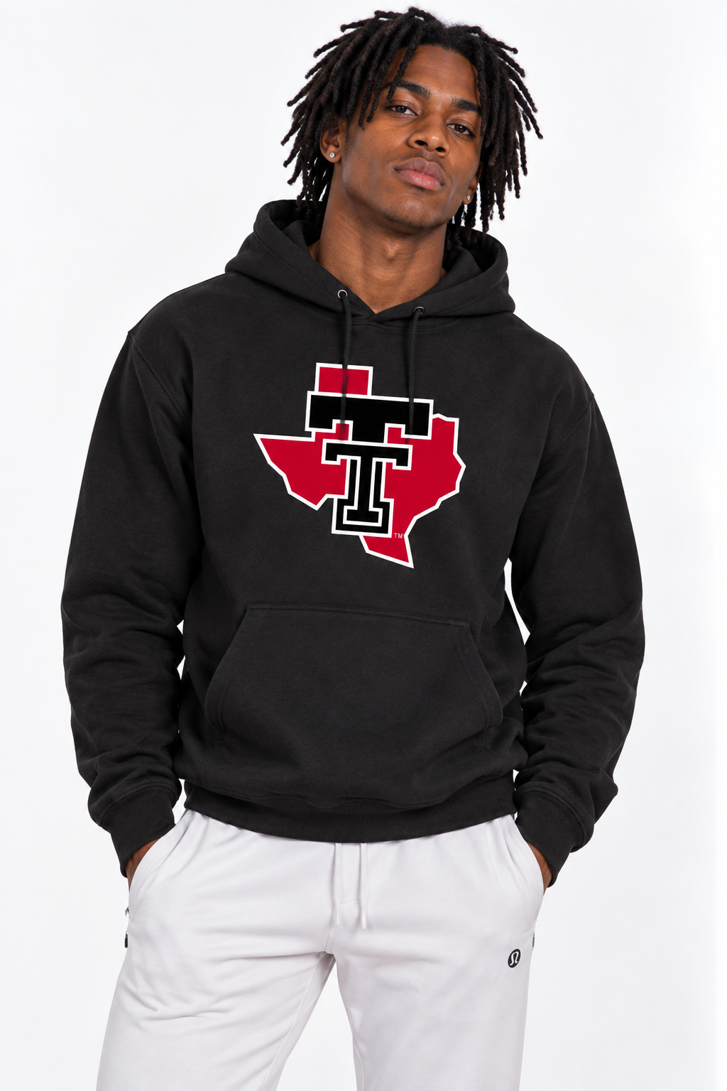 Texas Tech Unisex Hoodie | "Double TT in State" Black Hoodie