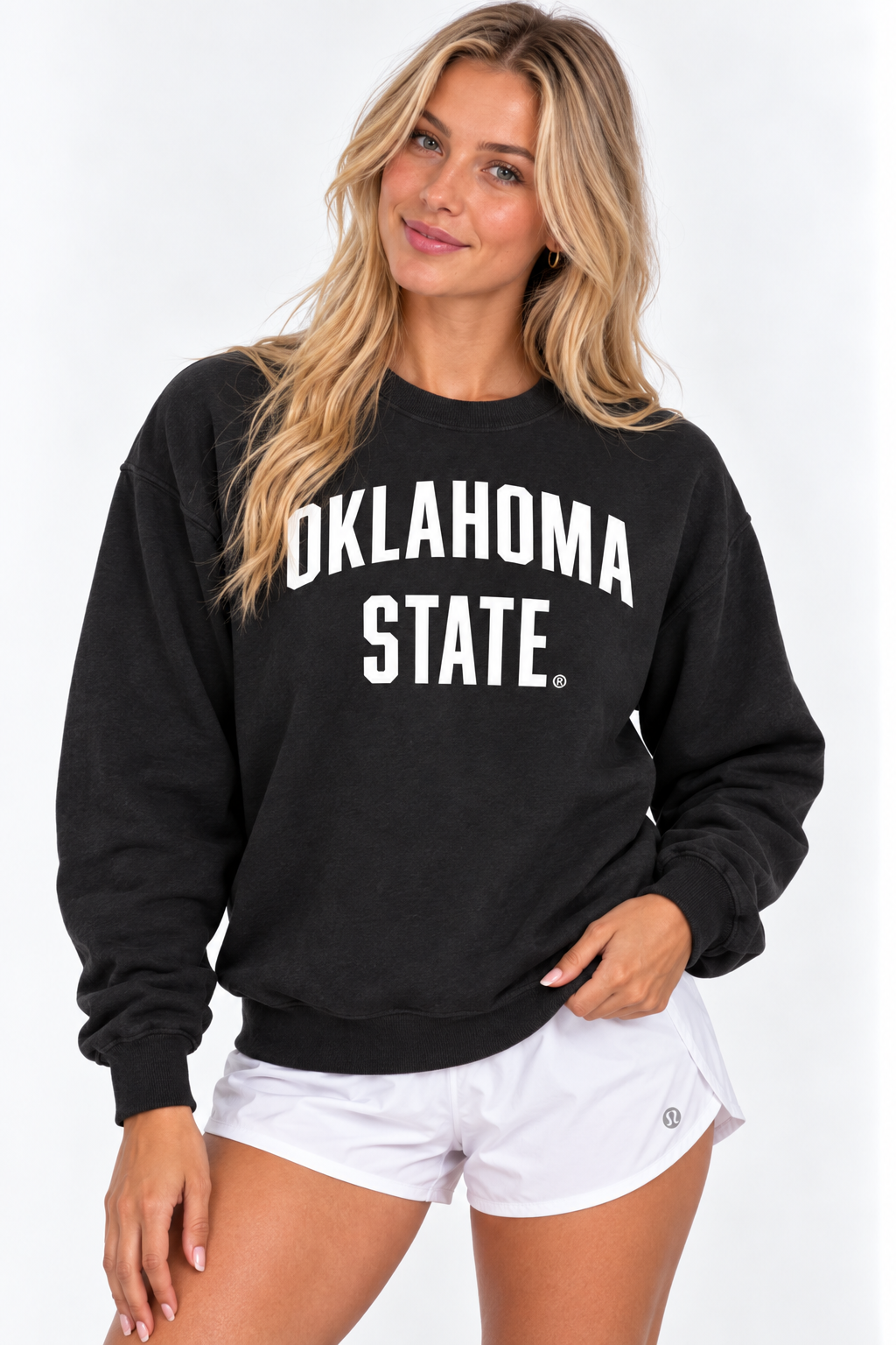 Oklahoma State Unisex Crewneck | "Oklahoma State Arch" Black Crewneck