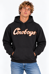 Oklahoma State Unisex Hoodie | "Cowboys Script" Black Hoodie