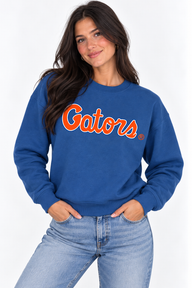 Florida Unisex Crewneck | "Gators Script" Royal Crewneck