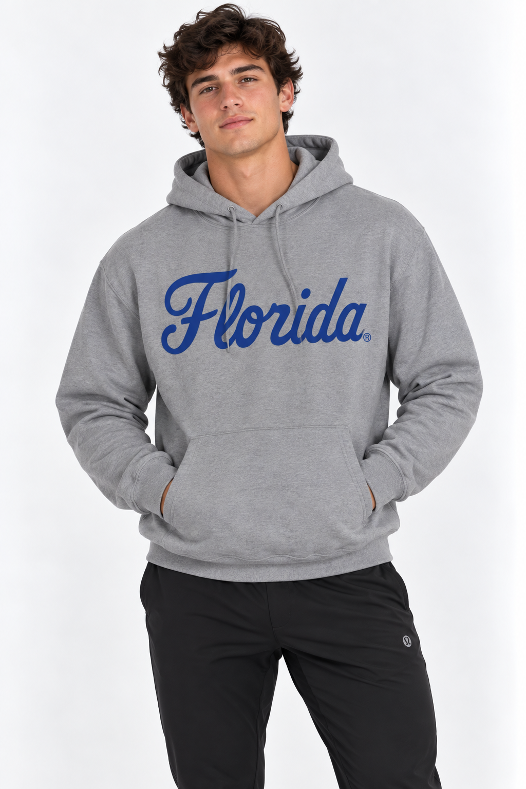 Florida Unisex Hoodie | "Florida Script" Grey Hoodie