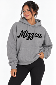 Missouri Unisex Hoodie | "Mizzou Script" Grey Hoodie