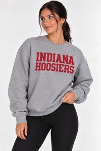 Indiana Unisex Crewneck | "Indiana Hoosiers" Grey Crewneck