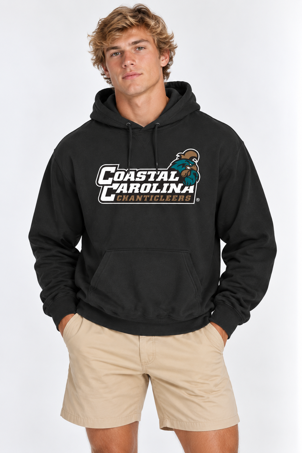 Coastal Carolina Unisex Hoodie | "Coastal Carolina w/ Chants Head" Black Hoodie