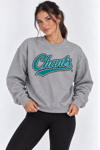 Coastal Carolina Unisex Crewneck | "Chants Script" Grey Crewneck
