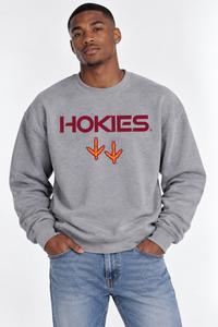 Virginia Tech Unisex Crewneck | "Hokies w/ Claws" Grey Crewneck