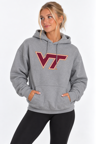 Virginia Tech Unisex Hoodie | "VT" Grey Hoodie