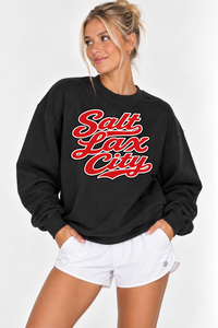Utah Unisex Crewneck | "Salt Lax City" Black Crewneck